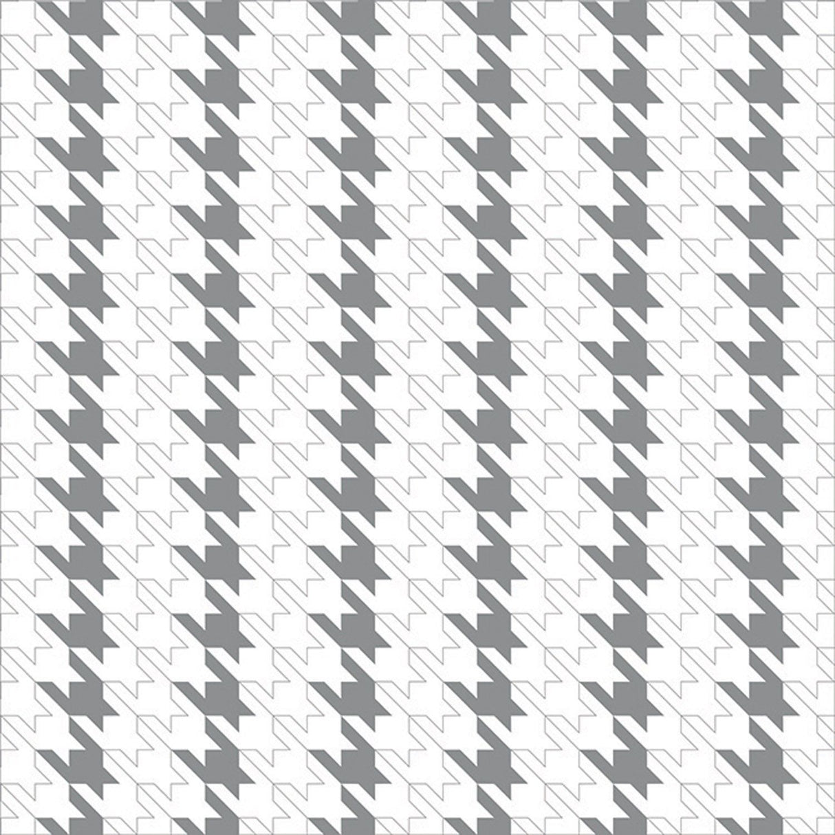 Silver Houndstooth - Poly Roll - 30" x 100'