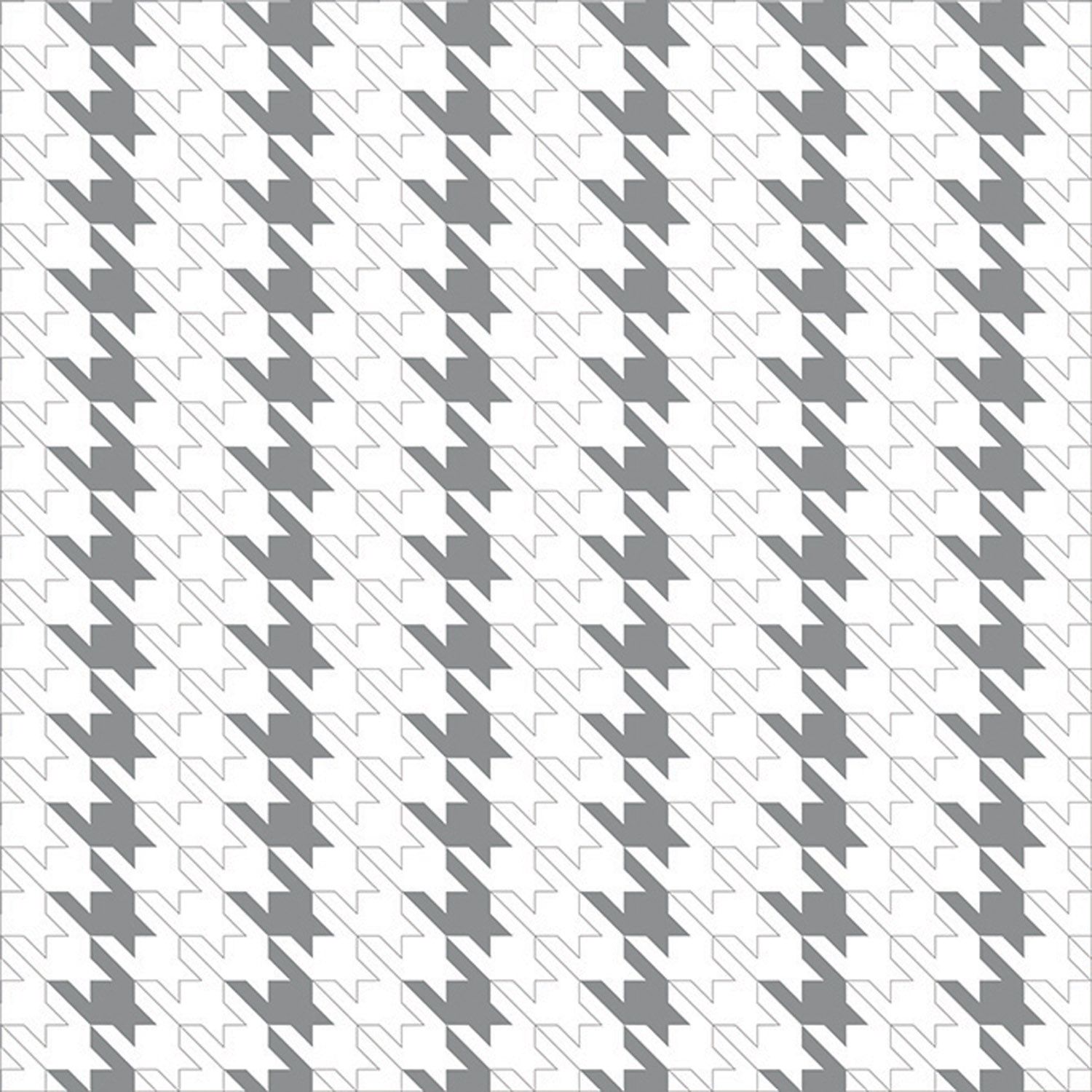 Silver Houndstooth - Poly Roll - 30" x 100'