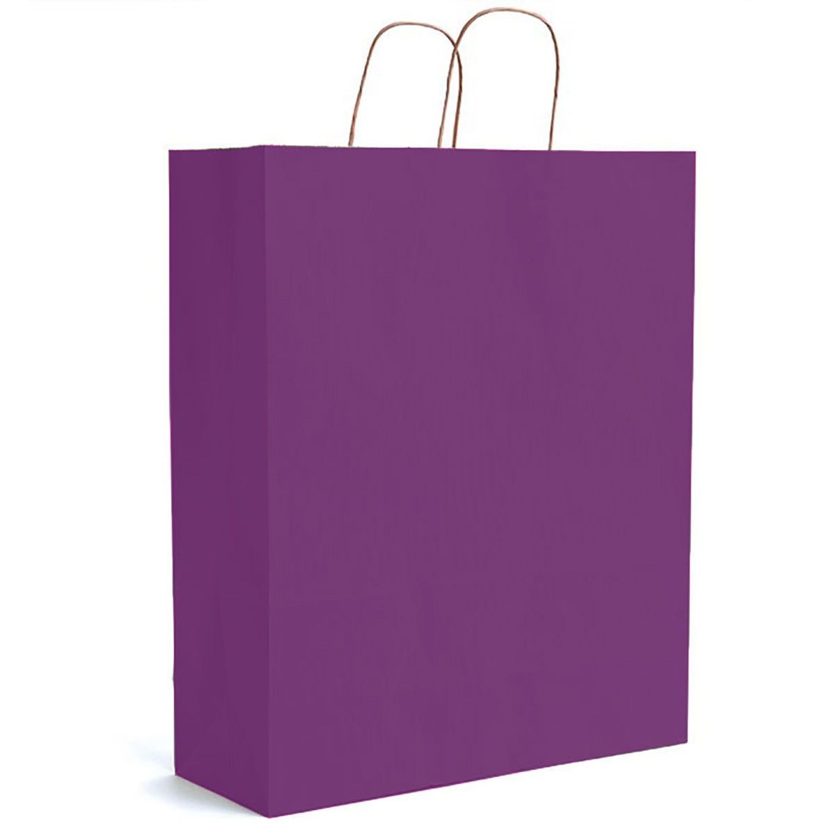 Matte Kraft Purple - Matte Shopping Bags - 16 x 6 x 19-1/4"