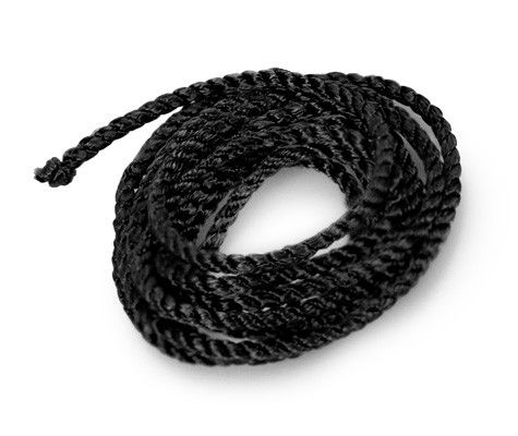 Black - Rayon Twist Cord - 100 Yards