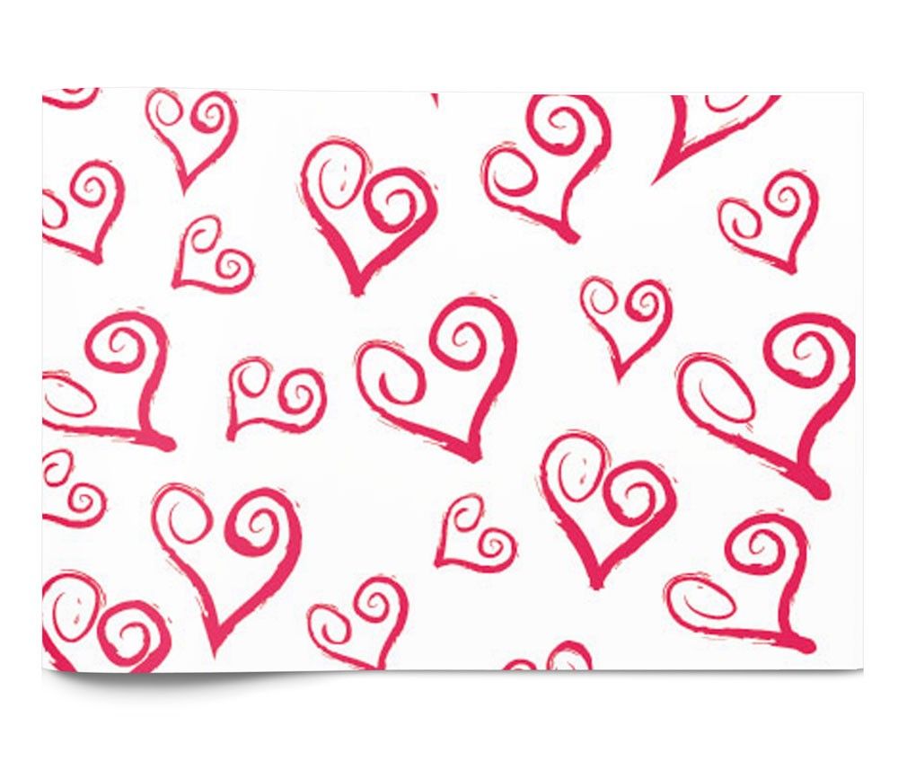 Swirly Hearts - Tissue - Ream - 20 x 30"