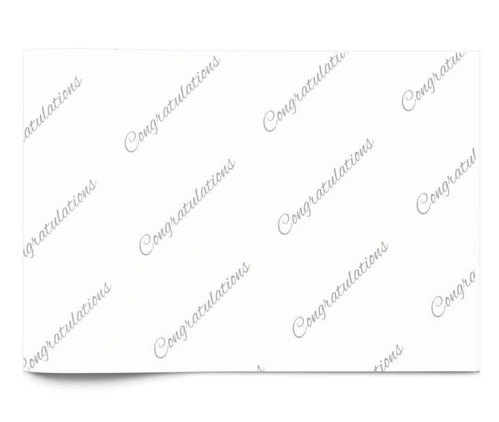 Congratulations silver - Tissue - Ream - 20 x 30"
