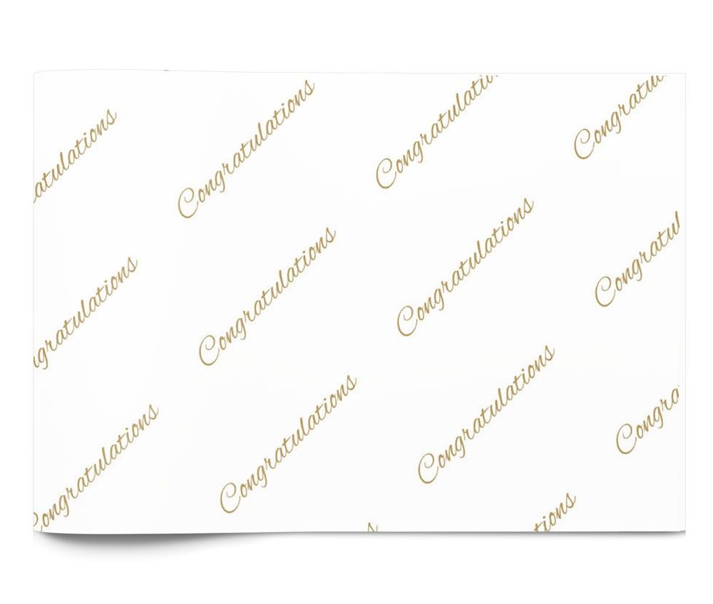 Congratulations gold - Tissue - Ream - 20 x 30"