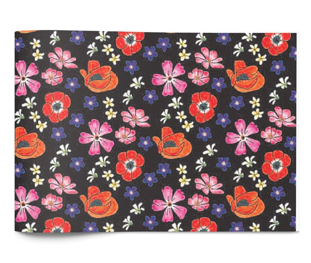 Velvet Floral Toss - Tissue - Ream - 20 x 30"