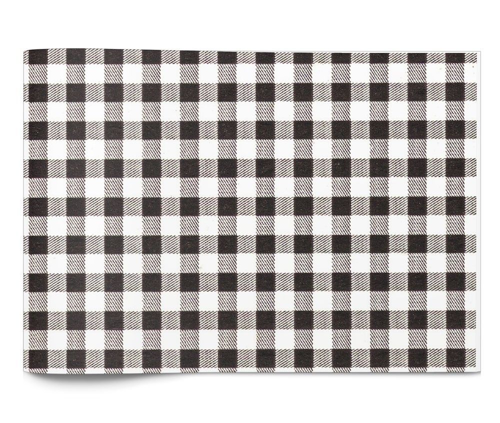 Black Gingham - Tissue - Ream - 20 x 30"