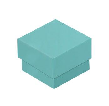 Gloss Aqua - Ring Box - 1-5/8 x 1-5/8 x 1-1/4"