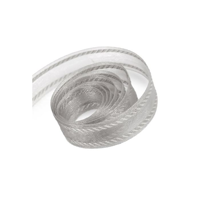 Gray / Silver - Ritzy Ribbon - 7/8" x 25 Yards