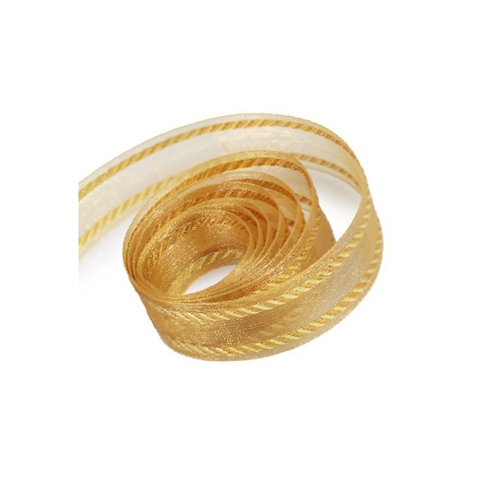 Old Gold / Gold - Ritzy Ribbon - 7/8" x 100 Yards
