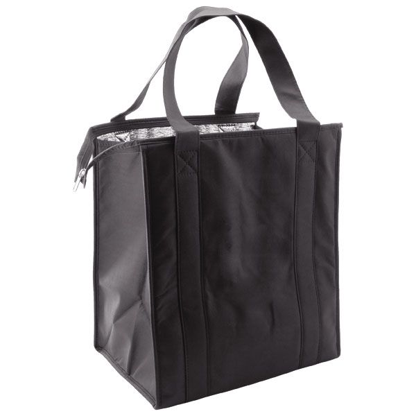 Black - Reusable Thermo Tote - 13 x 10 x 15" (20 in. Handle)