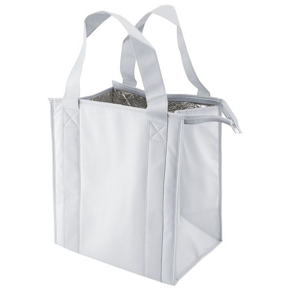 White - Reusable Thermo Tote - 12 x 8 x 13" (20 in. Handle)