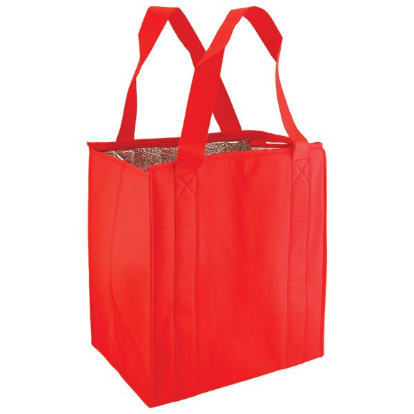 Red - Reusable Thermo Tote - 13 x 10 x 15" (20 in. Handle)