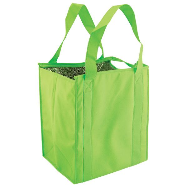 Lime - Reusable Thermo Tote - 13 x 10 x 15" (20 in. Handle)