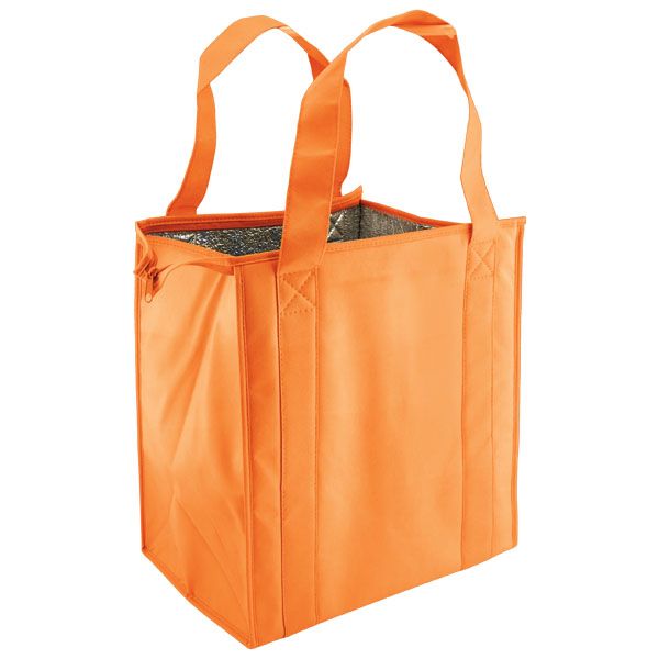Orange - Reusable Thermo Tote - 13 x 10 x 15" (20 in. Handle)