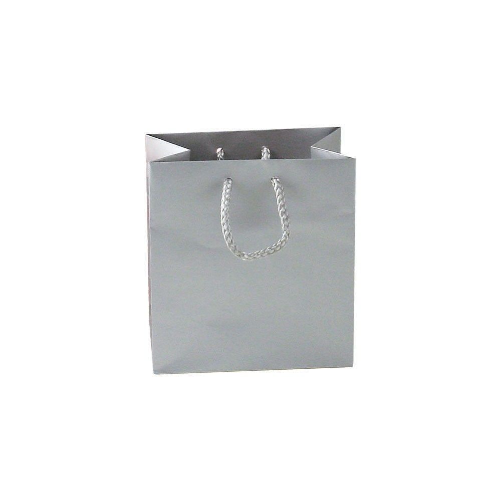 Gloss Platinum - Euro Tote - 6-1/2 x 3-1/2 x 6-1/2"