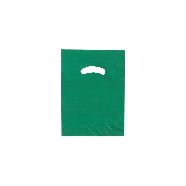 Dark Green - Super Glossy Plastic Bag - 9 x 12"