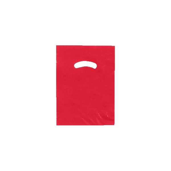 Red - Super Glossy Plastic Bag - 9 x 12"