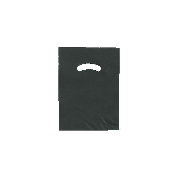 Black - Super Glossy Plastic Bag - 9 x 12"