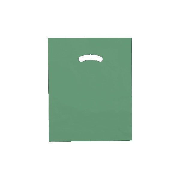 Dark Green - Super Glossy Plastic Bag - 12 x 15"