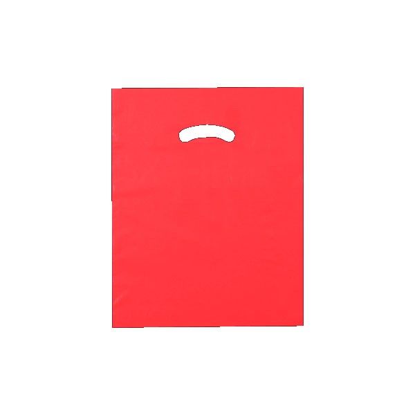 Red - Super Glossy Plastic Bag - 12 x 15"
