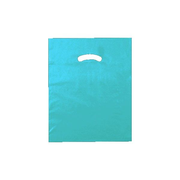 Teal - Super Glossy Plastic Bag - 12 x 15"