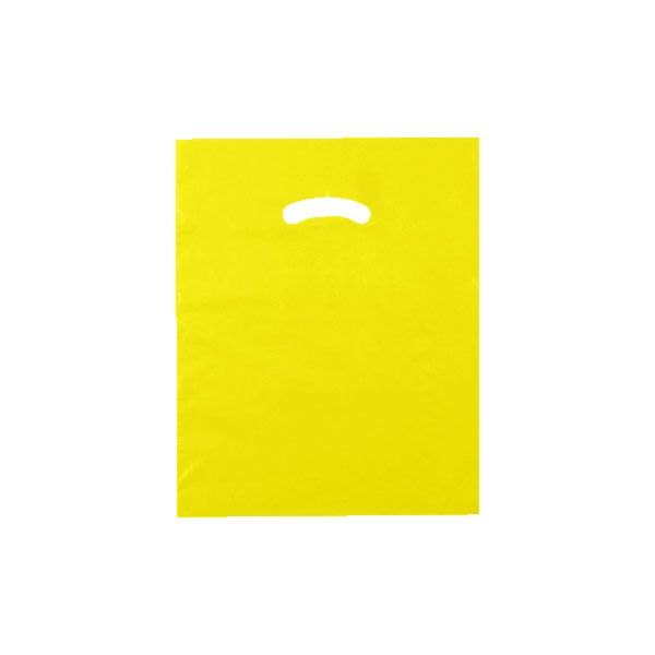 Yellow - Super Glossy Plastic Bag - 12 x 15"