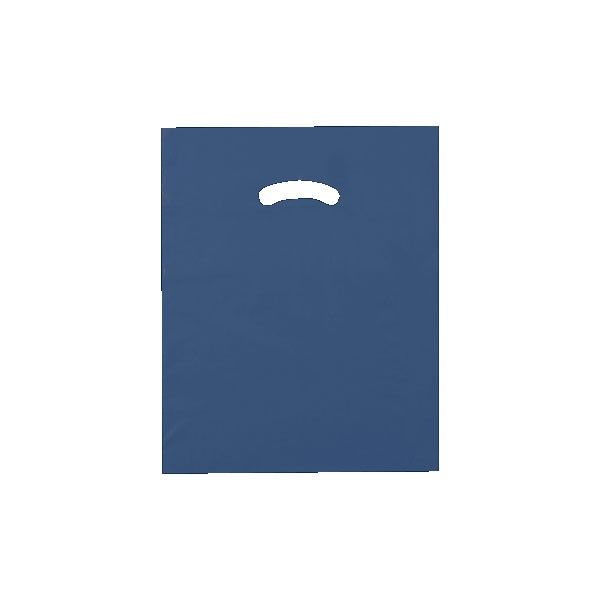 Navy Blue - Super Glossy Plastic Bag - 12 x 15"