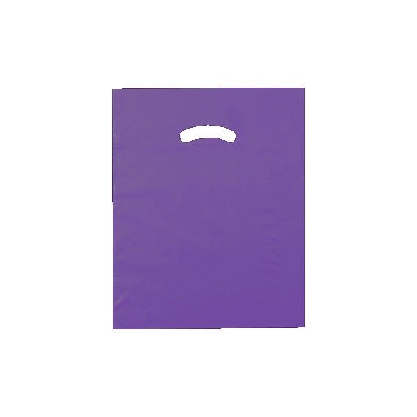 Purple - Super Glossy Plastic Bag - 12 x 15"