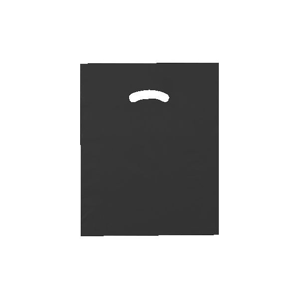 Black - Super Glossy Plastic Bag - 12 x 15"