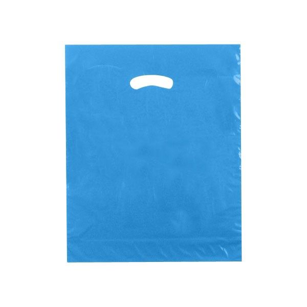 Dark Blue - Super Glossy Plastic Bag - 15 x 18 x 4"
