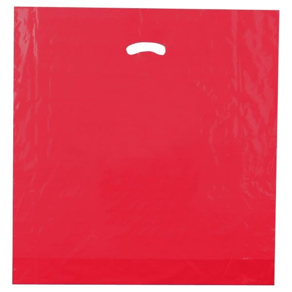 Red - Super Glossy Plastic Bag - 20 x 20 x 5"