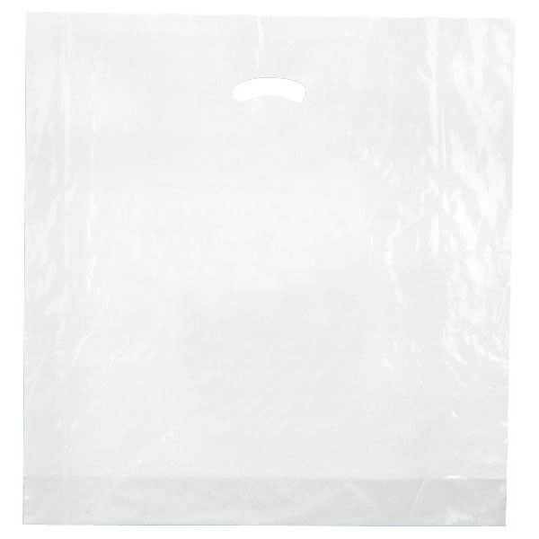 White - Super Glossy Plastic Bag - 20 x 20 x 5"