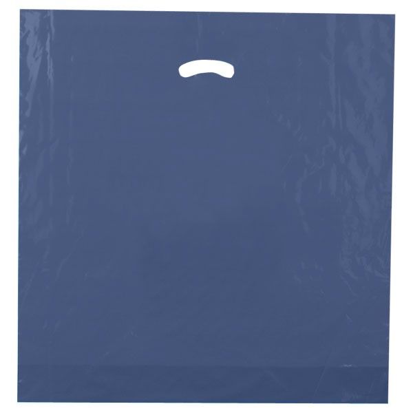 Navy Blue - Super Glossy Plastic Bag - 20 x 20 x 5"