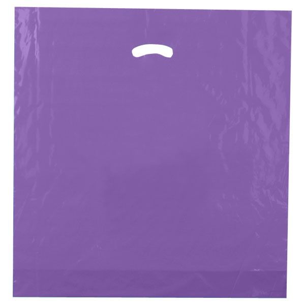 Purple - Super Glossy Plastic Bag - 20 x 20 x 5"
