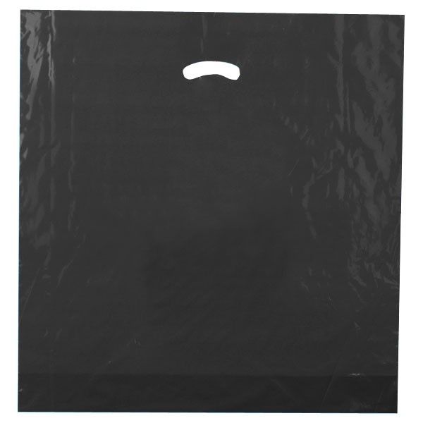 Black - Super Glossy Plastic Bag - 20 x 20 x 5"
