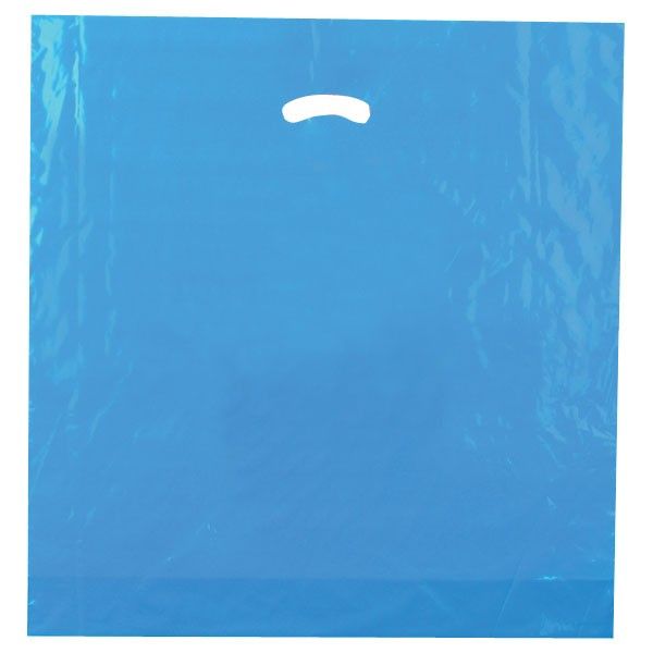 Dark Blue - Super Glossy Plastic Bag - 20 x 20 x 5"