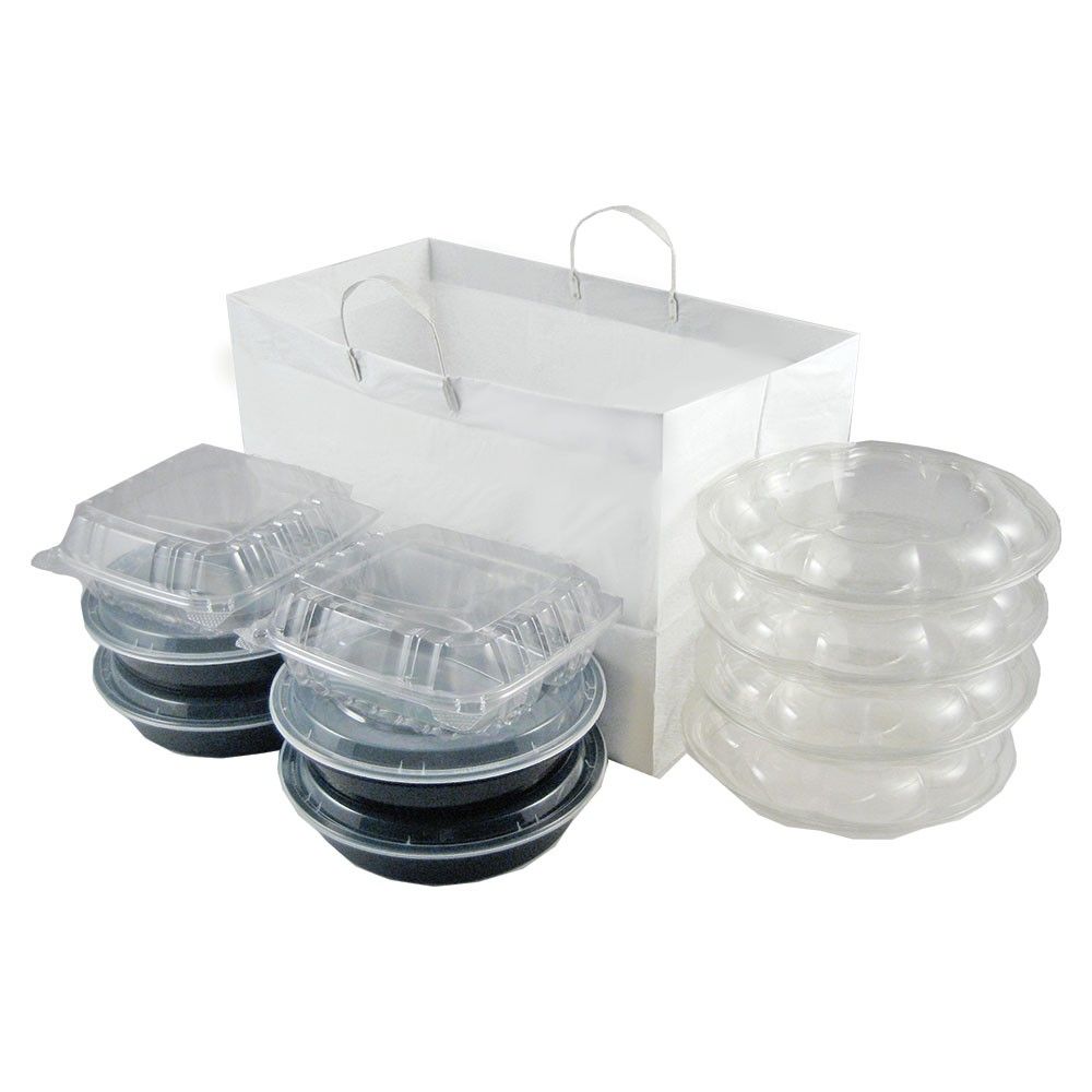 White - Side By Side Bag - Cardboard Bottom - 19 x 10 x 12" (2.25 mil)