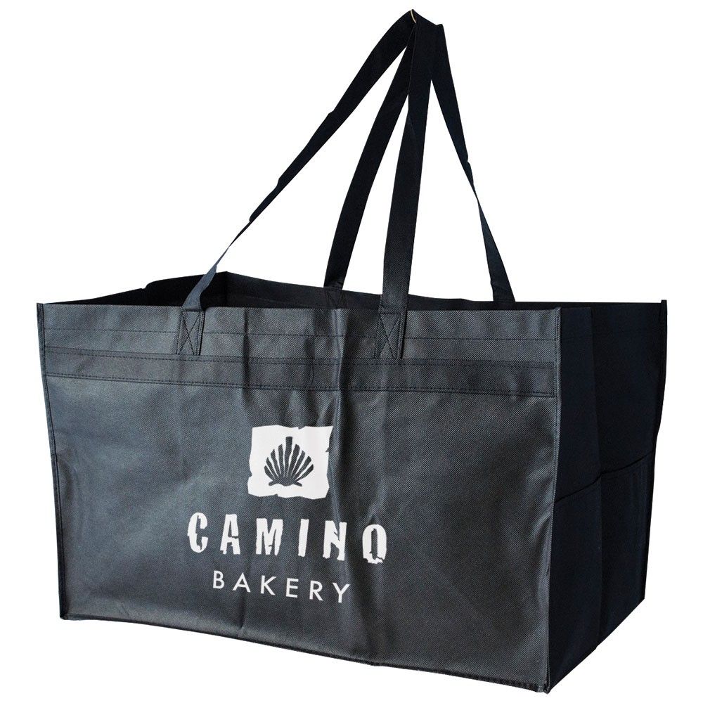 Black - Non-Woven Catering Bag - 22 x 14 x 13" (100 gsm)