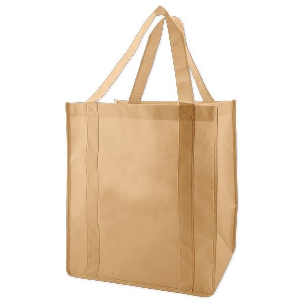 Natural - Non Woven Grocery Bag - 13 x 10 x 15"