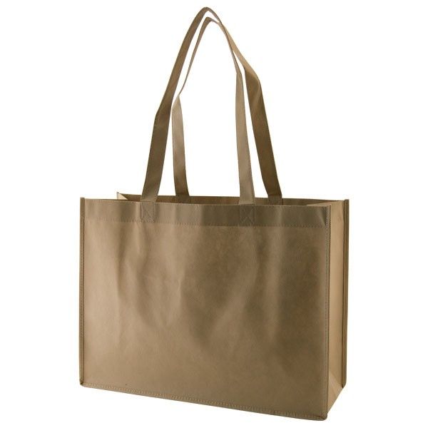 Khaki - Reusable Gift Bag - 16 x 6 x 12" (28 in. Handle)