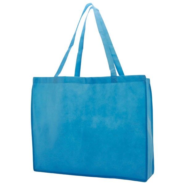Aqua Blue - Reusable Gift Bag - 20 x 6 x 16" (28" Handles)