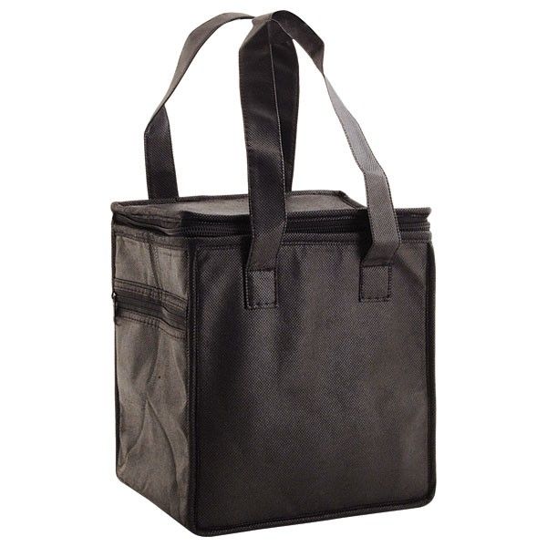 Black - Reusable Thermo Lunch Tote - 8 x 6 x 8-1/2" (16in. Handle)