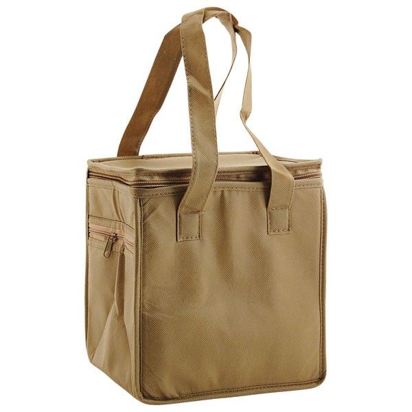 Khaki - Reusable Thermo Lunch Tote - 8 x 6 x 8-1/2" (16in. Handle)