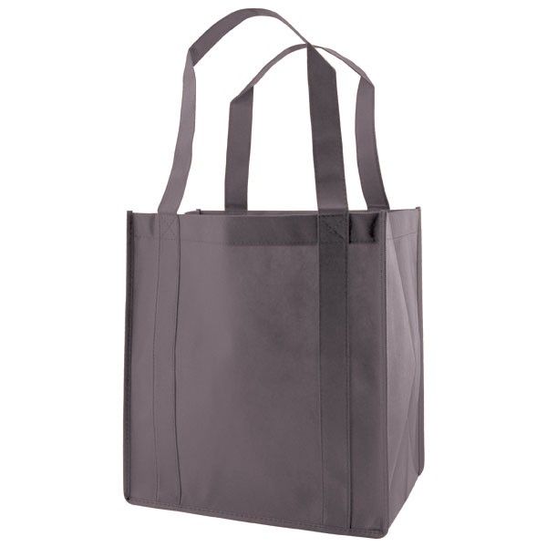 Charcoal - Non Woven Grocery Bag - 12 x 8 x 13"