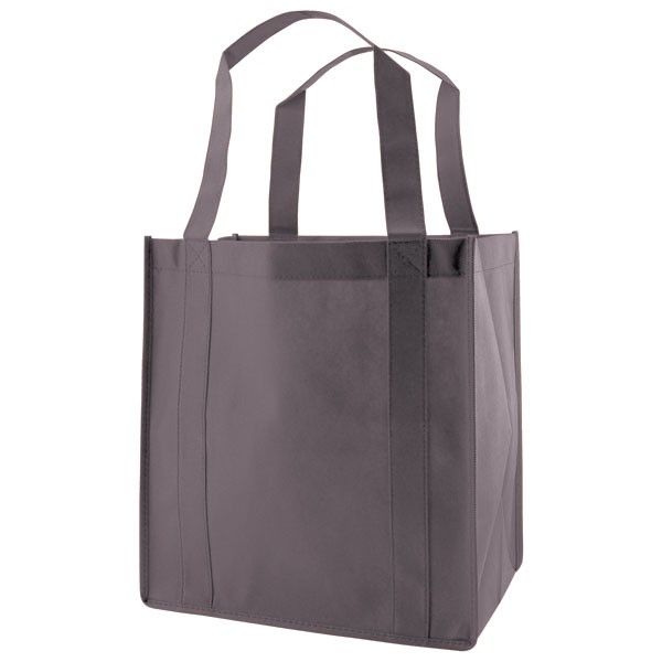 Charcoal - Non Woven Grocery Bag - 13 x 10 x 15"
