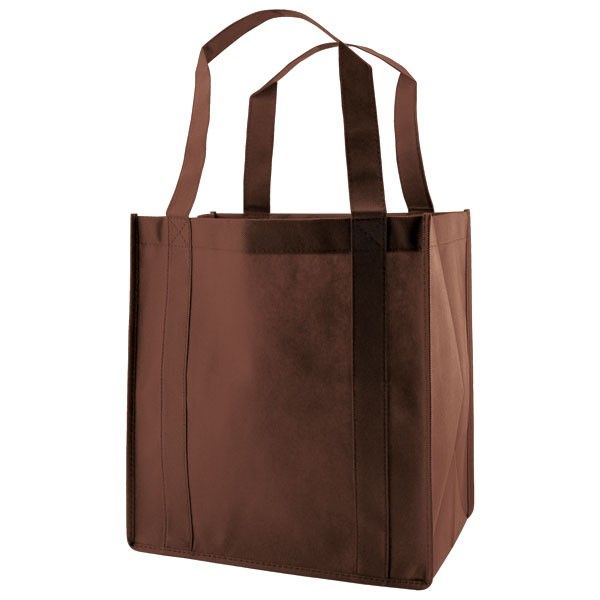 Chocolate - Non Woven Grocery Bag - 13 x 10 x 15"