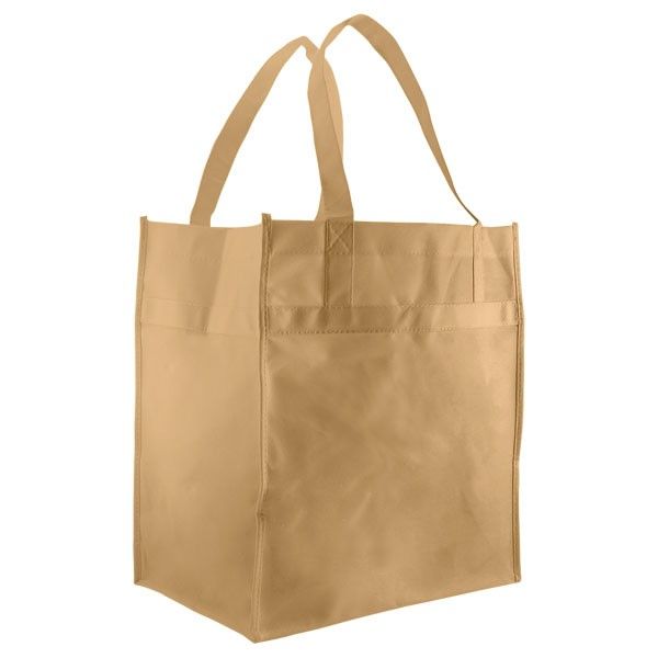 Natural - Reusable Econo Grocery Tote - 12 x 8 x 13"(18 in. Handle)