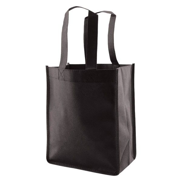 Black - Reusable Gift Bag - 8 x 5 x 10" (14in. Handle)