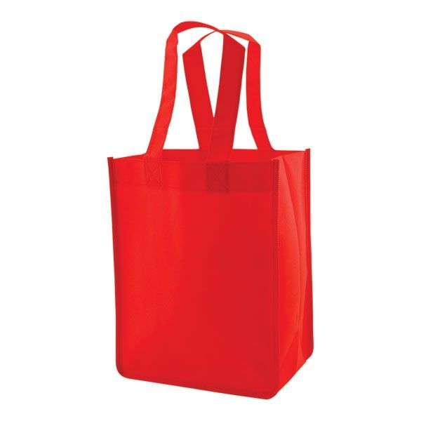 Red - Reusable Gift Bag - 8 x 5 x 10" (14in. Handle)