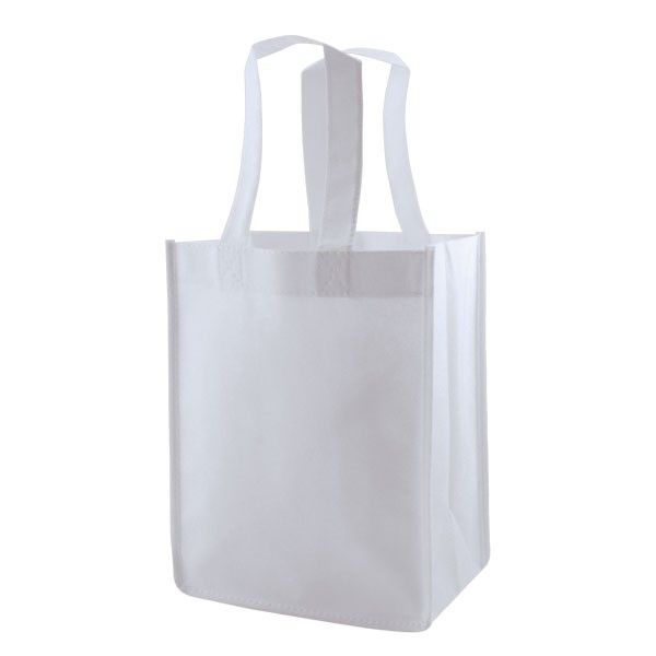 White - Reusable Gift Bag - 8 x 5 x 10" (14in. Handle)
