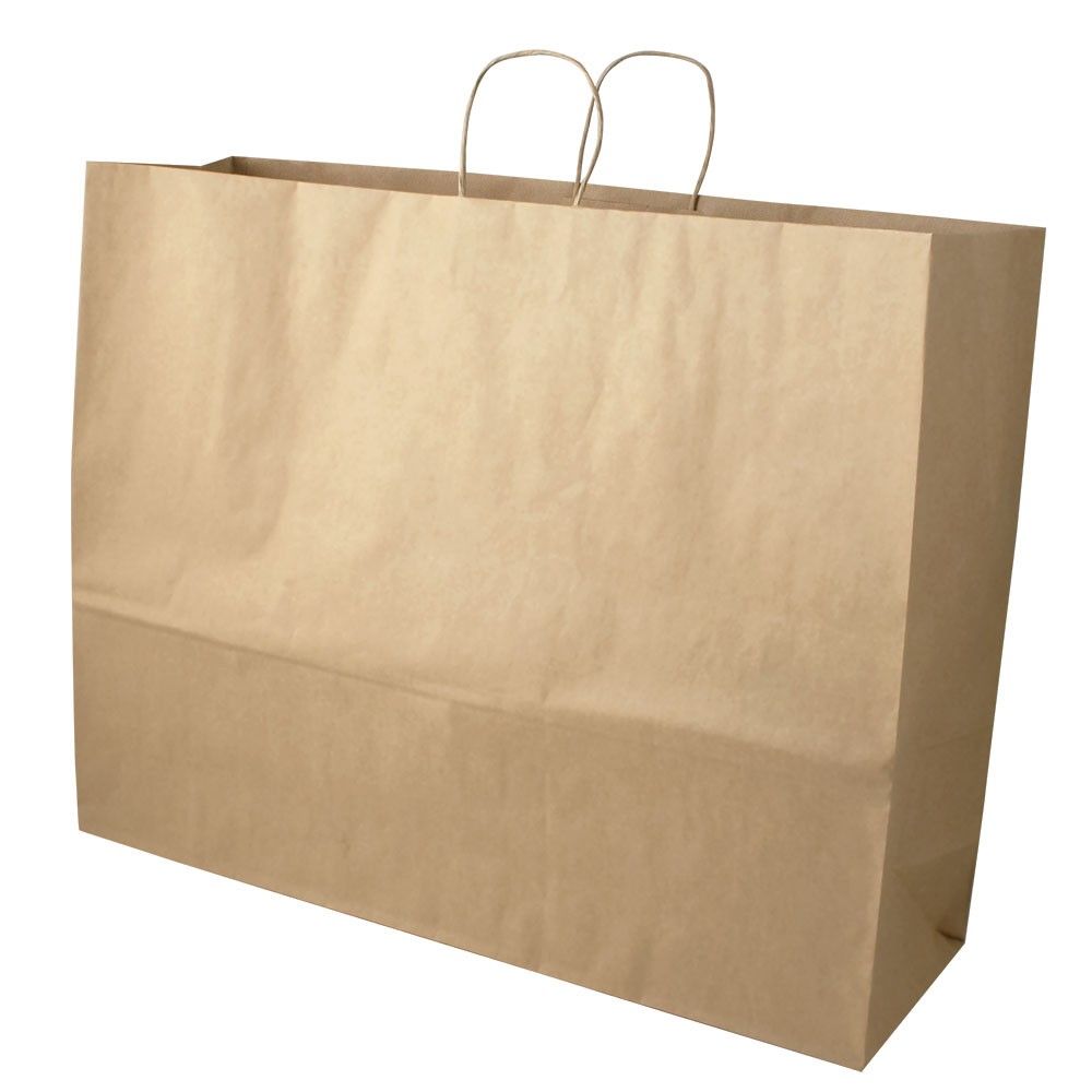 Natural Kraft - Paper Restaurant / Take Out Bag - 24 x 7 x 19"